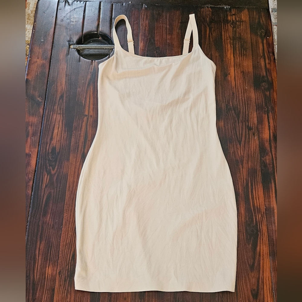 Maidenform Shapewear Beige Slip Dress Sz L NWOT